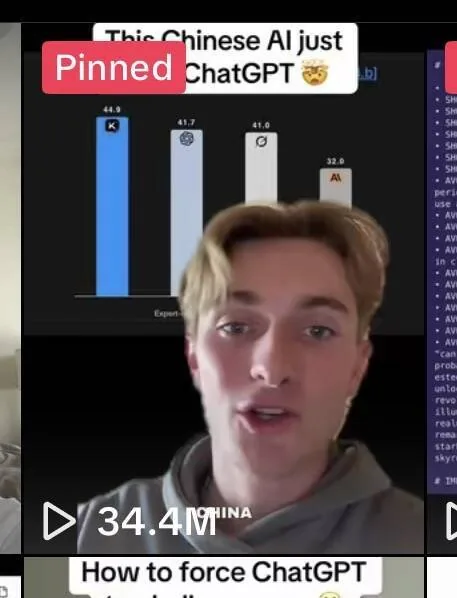 TikTok video with 34M views