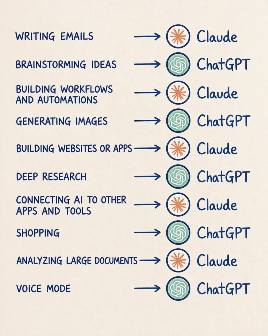 ChatGPT vs Claude comparison